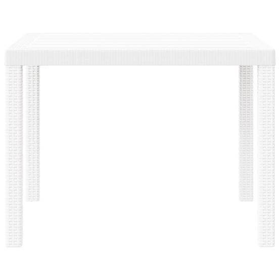 PANGIVO - Table de jardin polyrotin blanc 100 x 100 x 73 cm - PANGIVO - Image 6