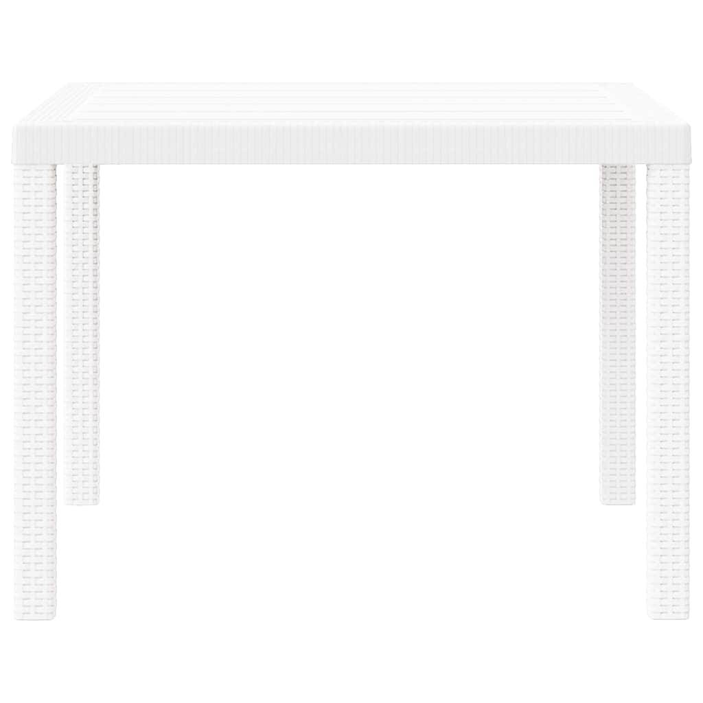 PANGIVO - Table de jardin polyrotin blanc 100 x 100 x 73 cm - PANGIVO - Image 6