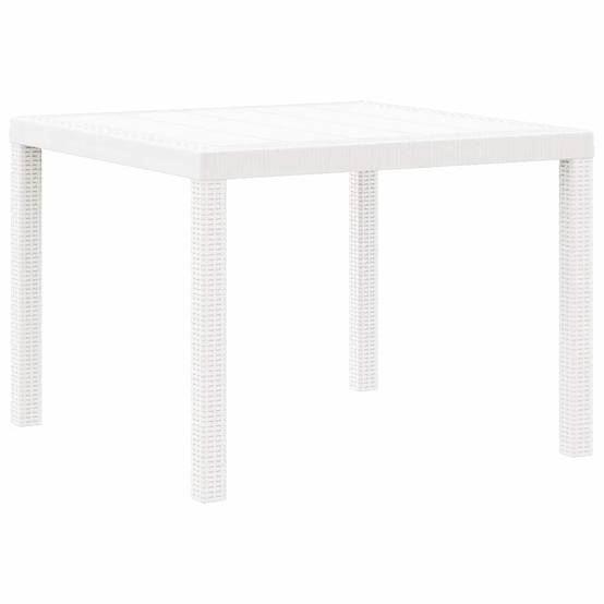 PANGIVO - Table de jardin polyrotin blanc 100 x 100 x 73 cm - PANGIVO - Image 4