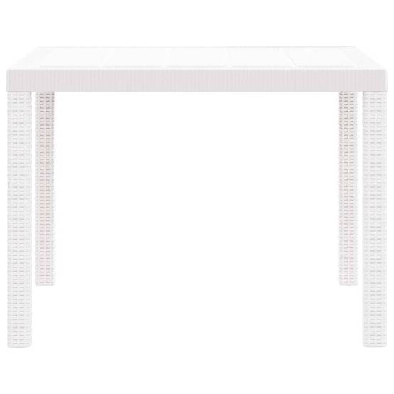 PANGIVO - Table de jardin polyrotin blanc 100 x 100 x 73 cm - PANGIVO - Image 5