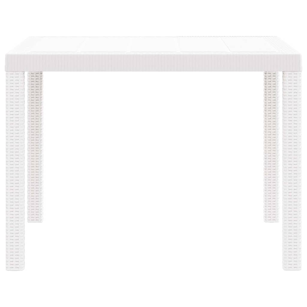 PANGIVO - Table de jardin polyrotin blanc 100 x 100 x 73 cm - PANGIVO - Image 5