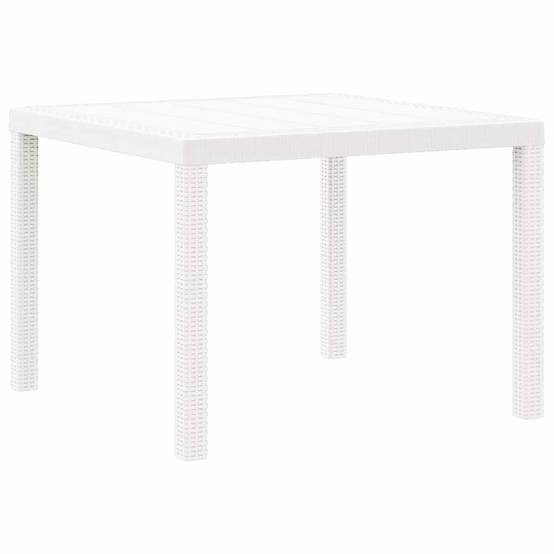 PANGIVO - Table de jardin polyrotin blanc 100 x 100 x 73 cm - PANGIVO - Image 2