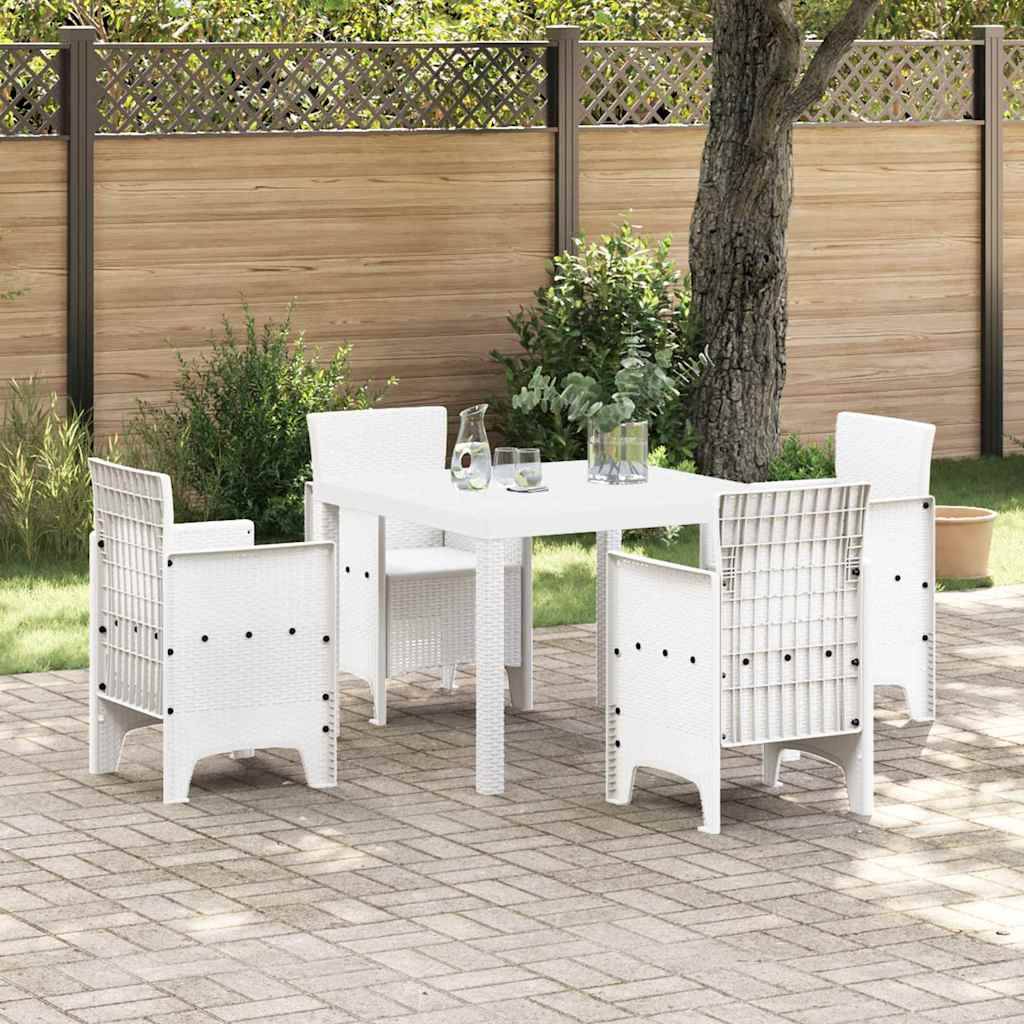 PANGIVO - Table de jardin polyrotin blanc 100 x 100 x 73 cm - PANGIVO - Image 1