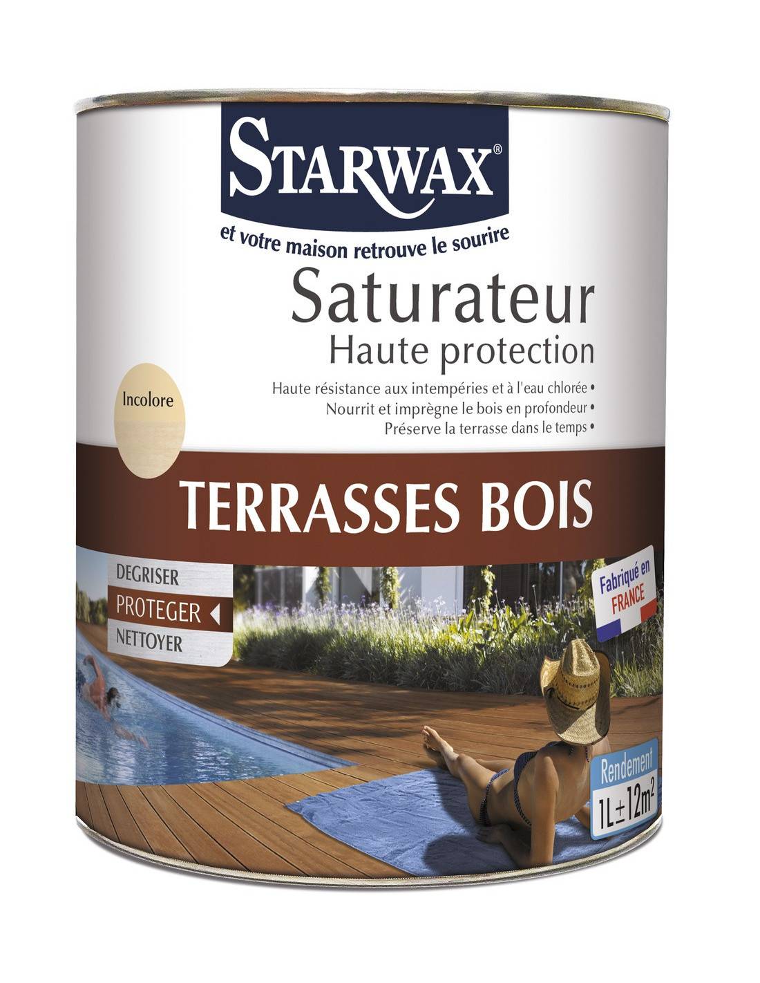 Starwax - Protección Madera Universal 1l Hidrófugo Anti-uv - Nan