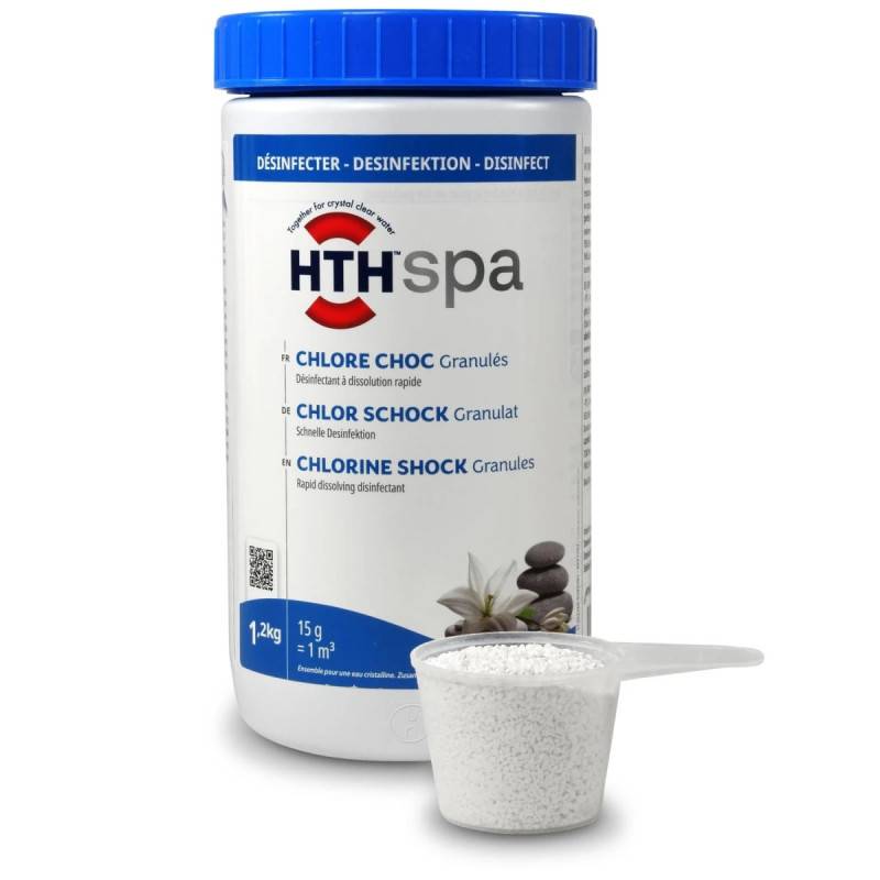Chlore choc hth Spa granulés - 1,2 kg - 1,2 kg - Imagen 1