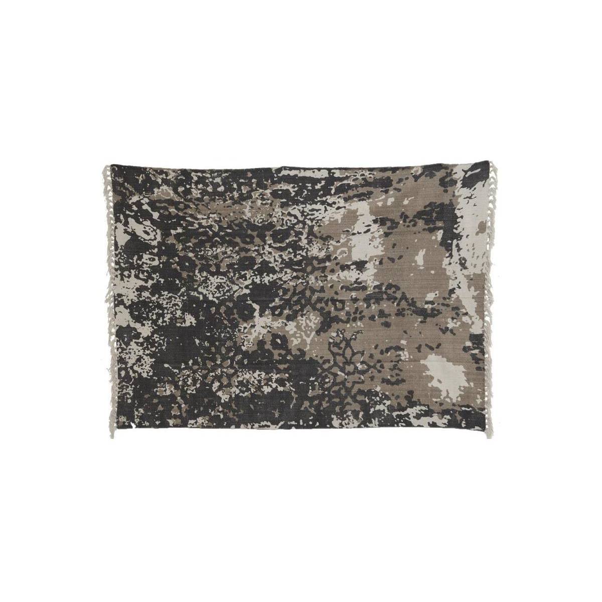 Aubry Gaspard - Tapis en coton délavé à motifs 180 x 120 cm - Imagen 1