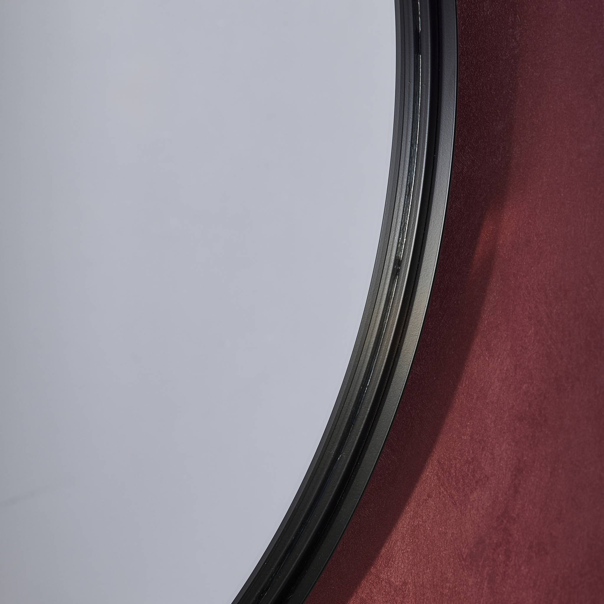 sweeek - Miroir rond en métal Ø60cm MABEL. noir | sweeek - Image 3