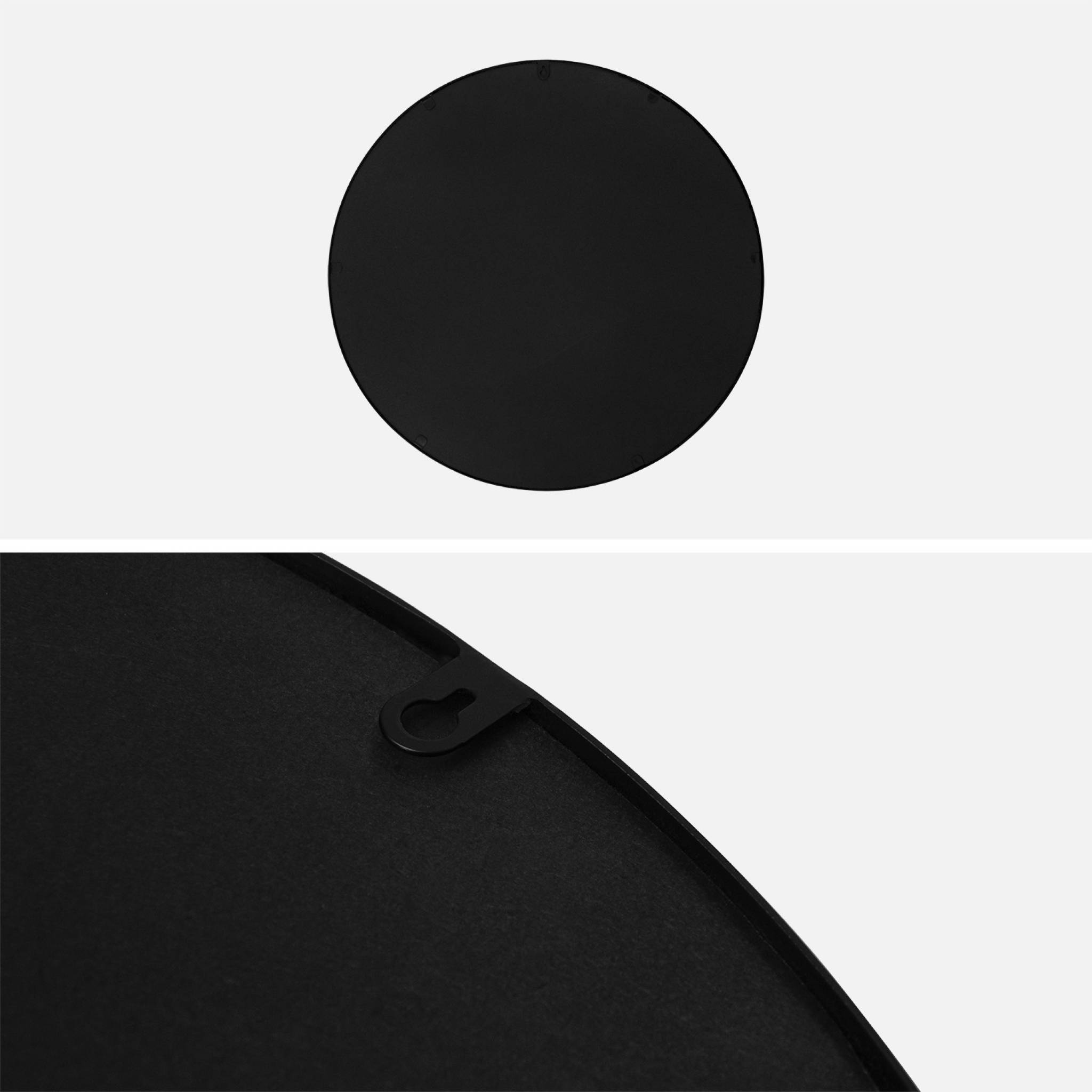sweeek - Miroir rond en métal Ø60cm MABEL. noir | sweeek - Image 6