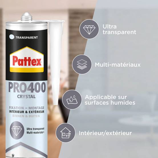 Pattex - Fixation PL PREMIUM crystal transparent 290gr - PATTEX - 1957323 - Image 2