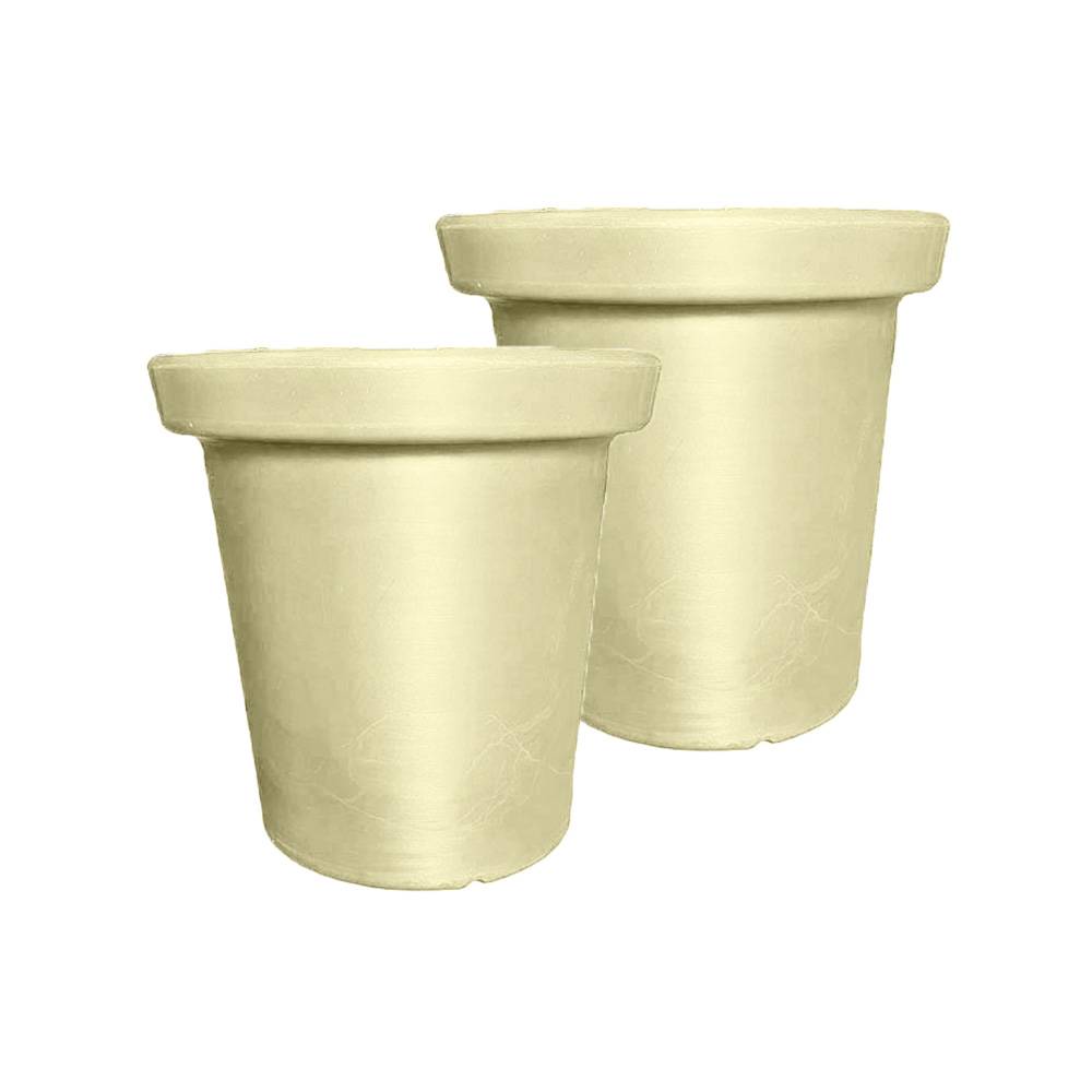 Plast'Up Rotomoulage - Pot de fleurs rond xxl delight 75l- lot de 2 - Image 1