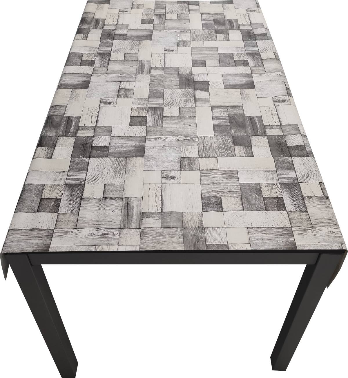 Nappe Composition PVC Base Polyester Anti-taches Bois Taille 140X220 CM - Image 2