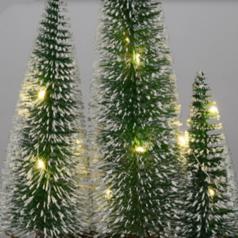 Sans Marque - Centre de table 3 sapins lumineux - Imagen 2