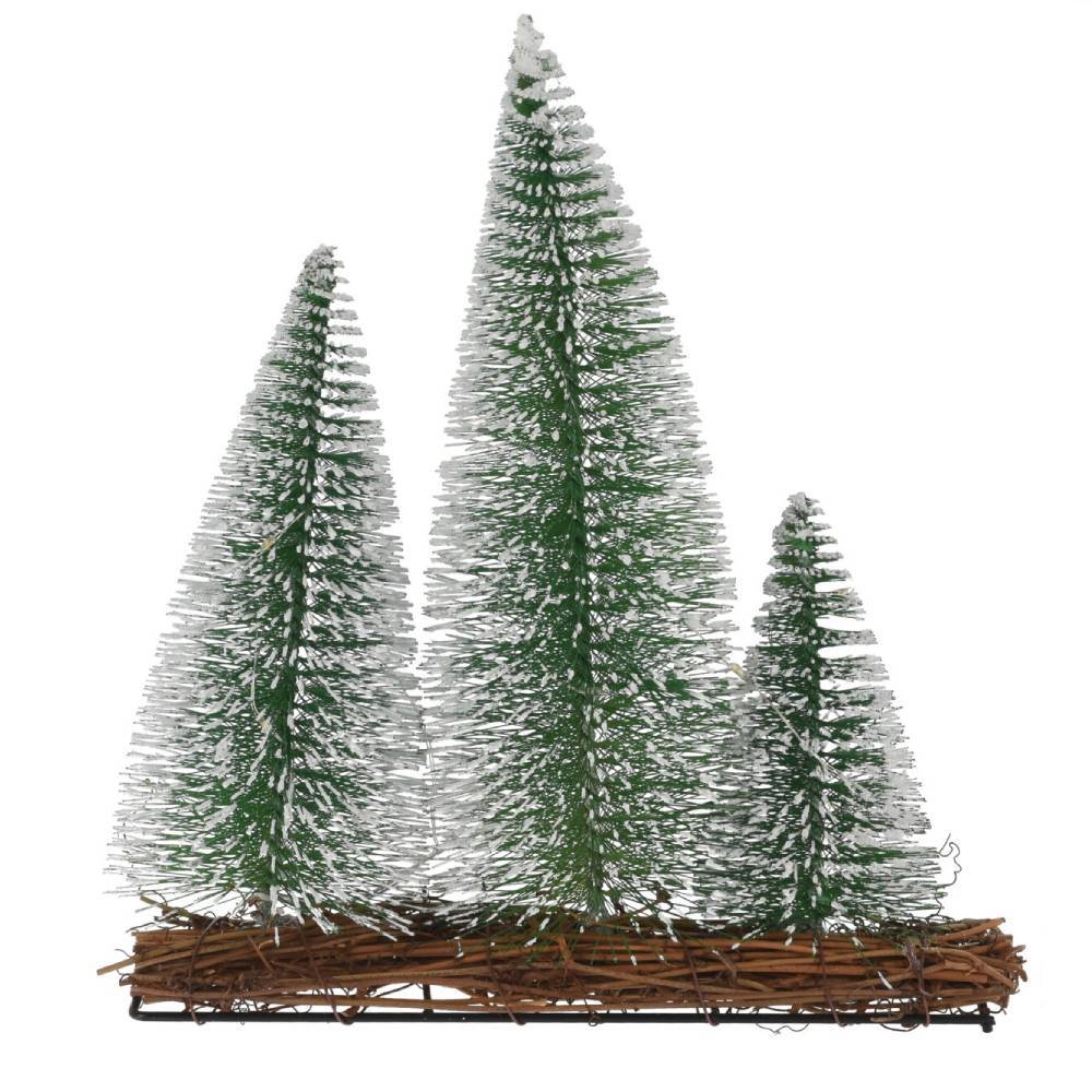 Sans Marque - Centre de table 3 sapins lumineux - Imagen 1