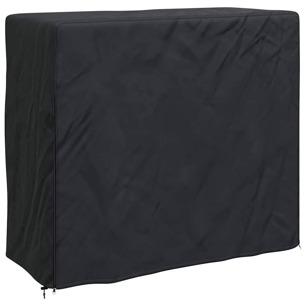 Housse pour range-bûches tissu oxford noir 61 x 122 x 106 cm - PANGIVO - Image 2