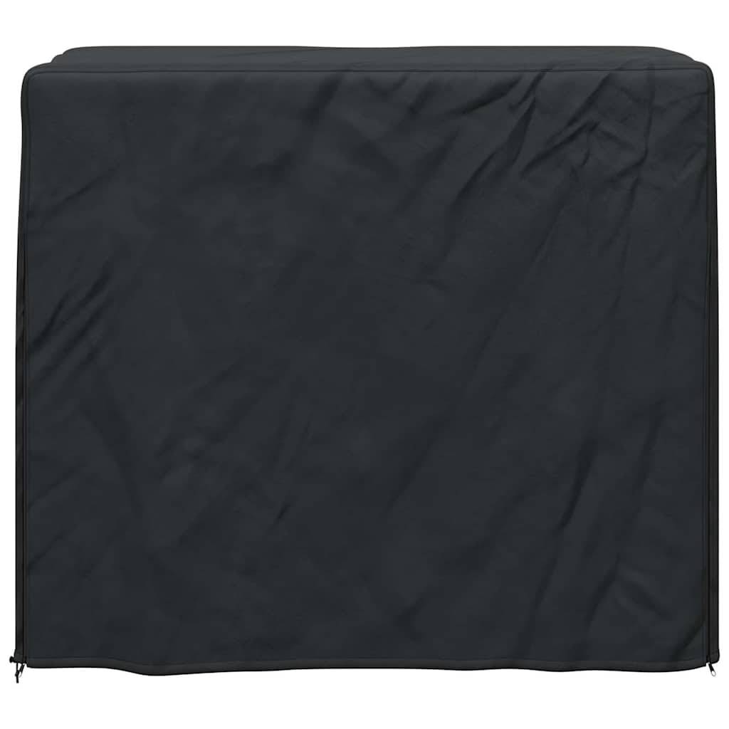 Housse pour range-bûches tissu oxford noir 61 x 122 x 106 cm - PANGIVO - Image 5