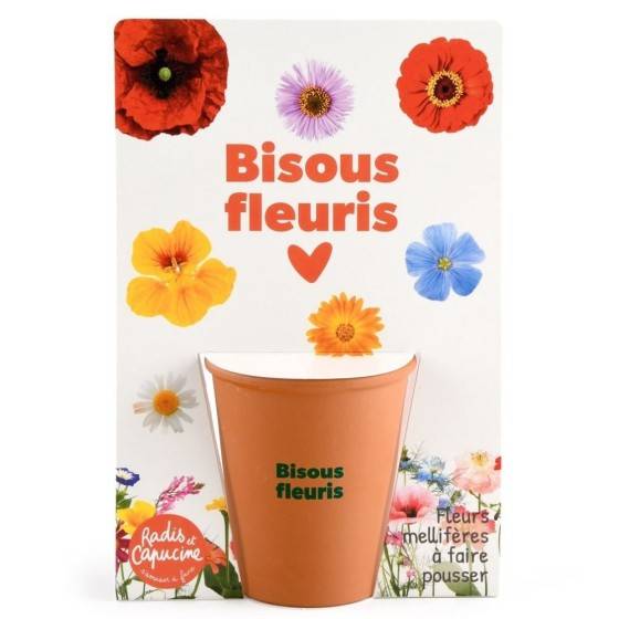 Radis et Capucine - Radis et Capucine - Carte message - Bisous fleuris - Mellifères - Image 5