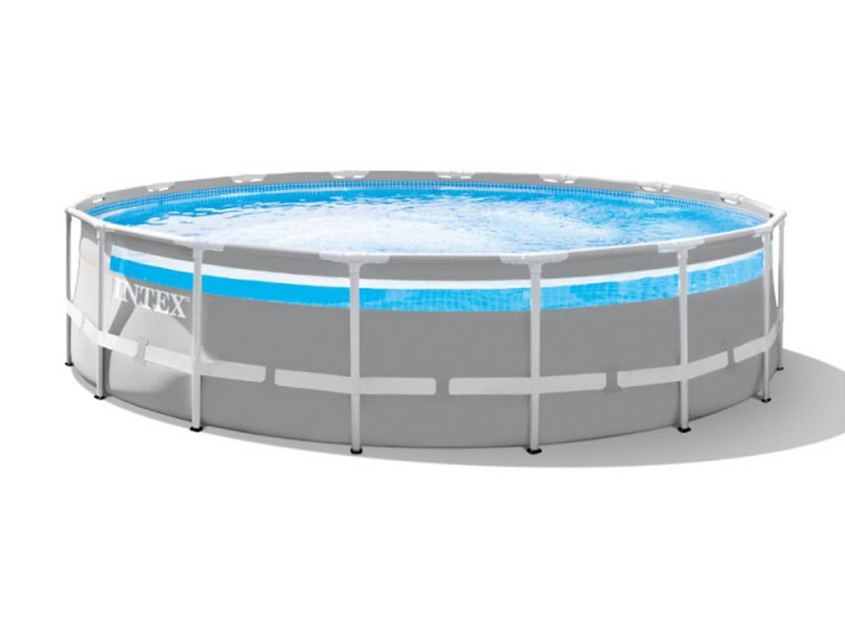 Kit piscine tubulaire Intex Prism Frame Clear Window ronde 4,88 x 1,22 m + Kit d'entretien + 6 cartouches de filtration - Image 3