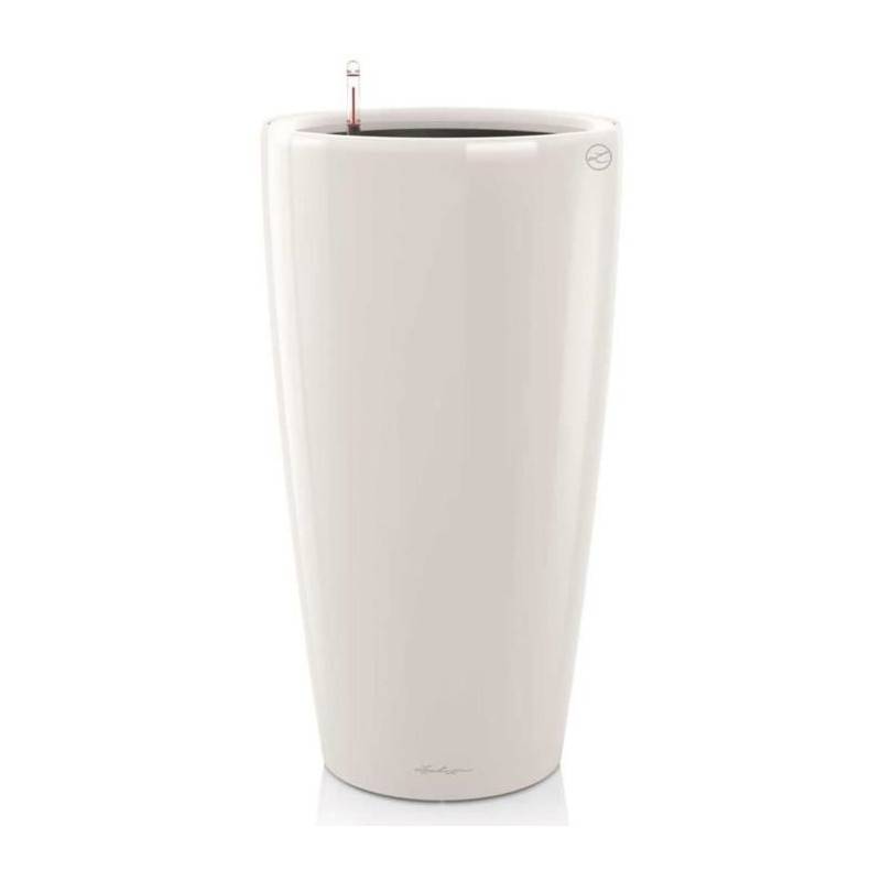 Lechuza - Pot De Fleur Lechuza Rondo Premium 40 - Kit Complet, Blanc Brillant - Imagen 1