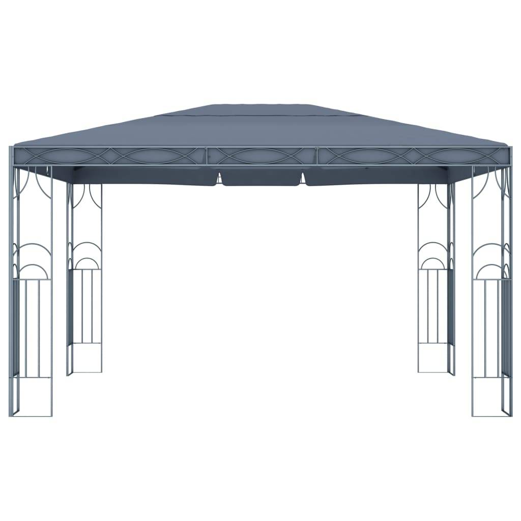 ComfortXL - Tonnelle de Jardin Acier Toile Imperméable PA Abri Solaire pour Terrasse Anthracite 4x3 m – ComfortXL Outdoor Living - Image 3