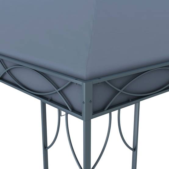 ComfortXL - Tonnelle de Jardin Acier Toile Imperméable PA Abri Solaire pour Terrasse Anthracite 4x3 m – ComfortXL Outdoor Living - Image 4