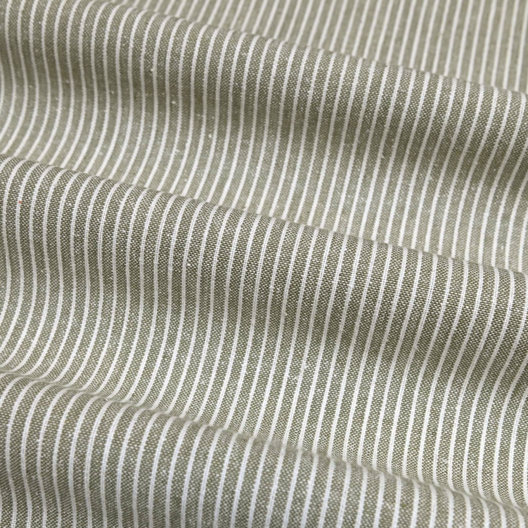 Home Maison - Torchon de cuisine en coton à fines rayures tissées - HOME MAISON - Coton - Kaki - Image 4