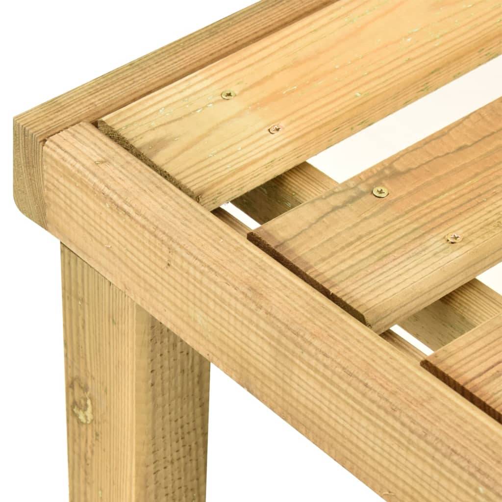 Helloshop26 - Transat chaise longue bain de soleil lit de jardin terrasse meuble d'extérieur bois de pin imprégné - Imagen 6