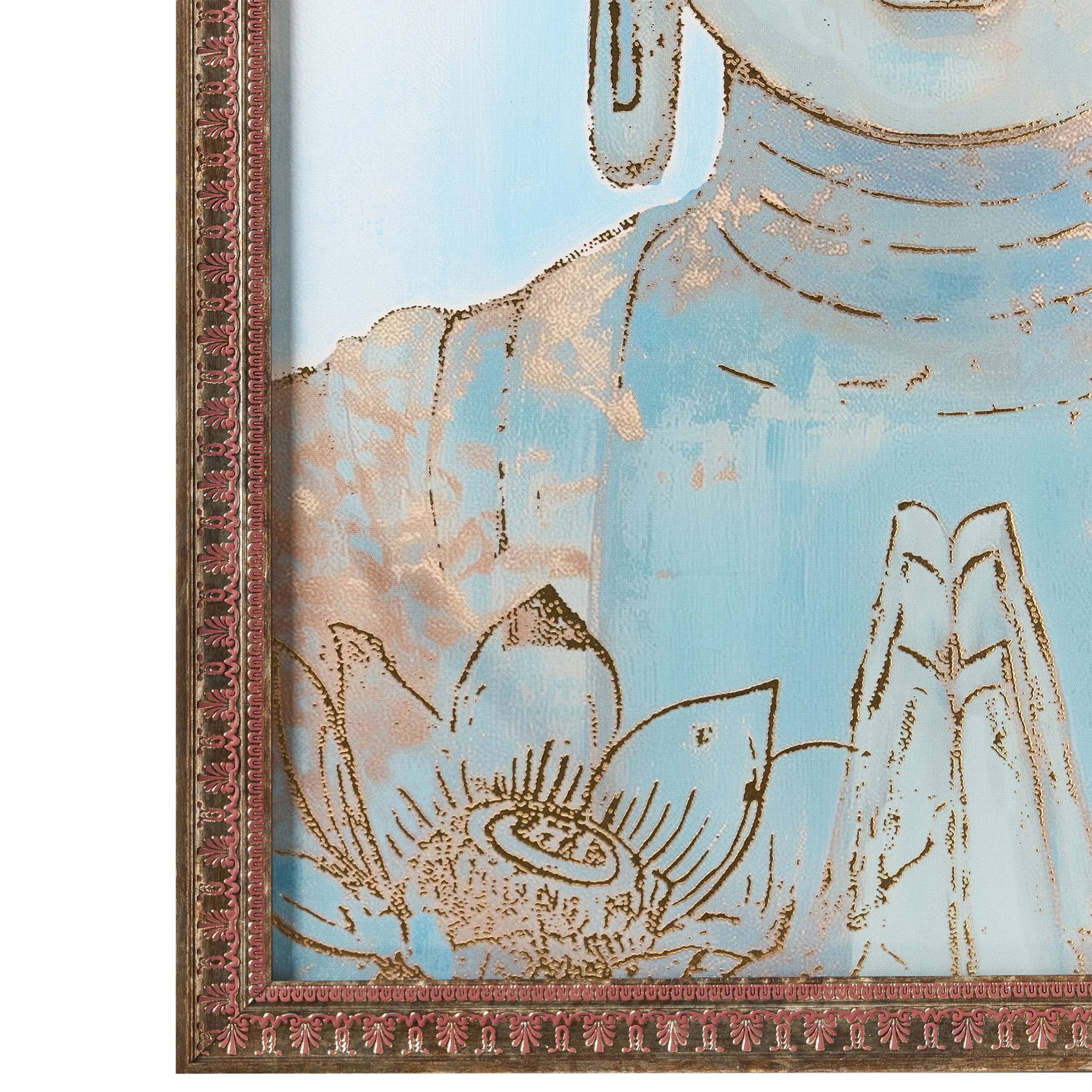 Beliani - Imprimé mural encadré Matière synthétique Doré MOVILLE - 55x3x75- Beliani - Image 5