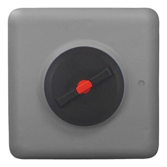 Cuve récupération eau de pluie 500L - Réservoir aérien cubique Gris - Polyéthylène - ELBI CBA - Image 4