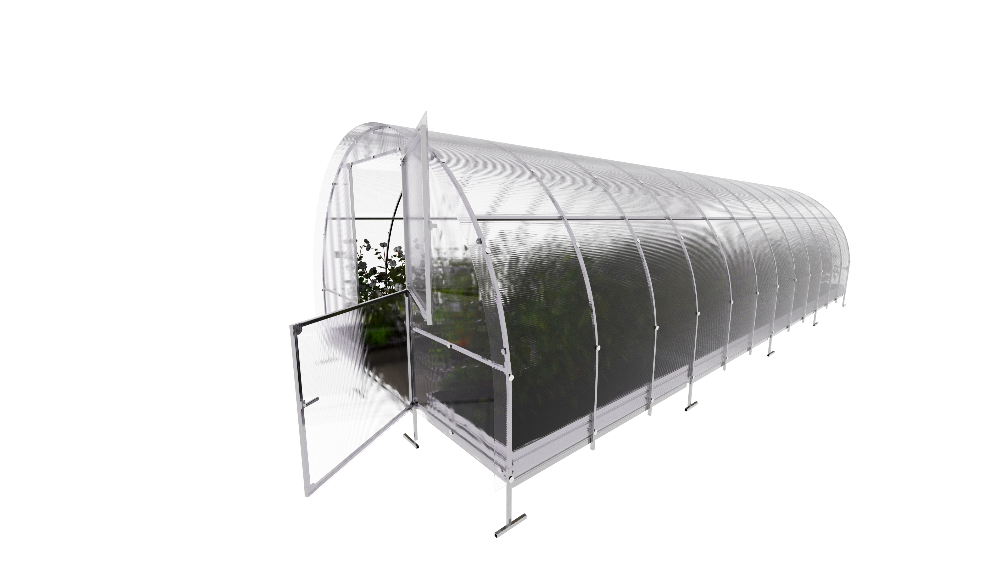 KLASIKA GREENHOUSES - Serre KLASIKA EASY 3 x 8 m (24 m²), 6 mm avec revêtement en polycarbonate - Image 5