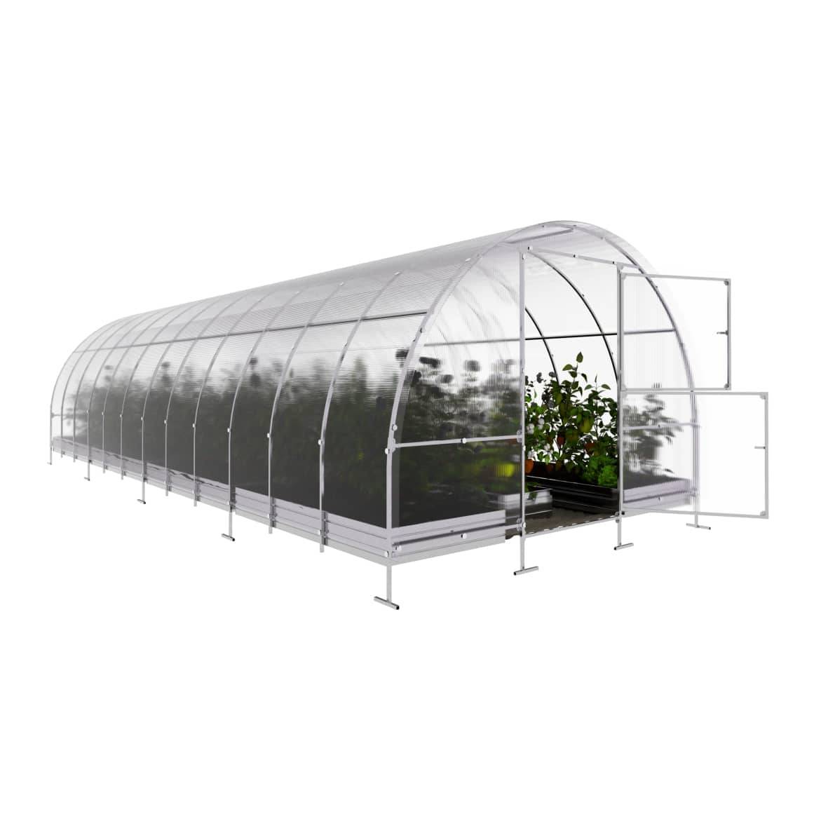 Serre KLASIKA EASY 3 x 8 m (24 m²), 6 mm avec revêtement en polycarbonate - Image 4