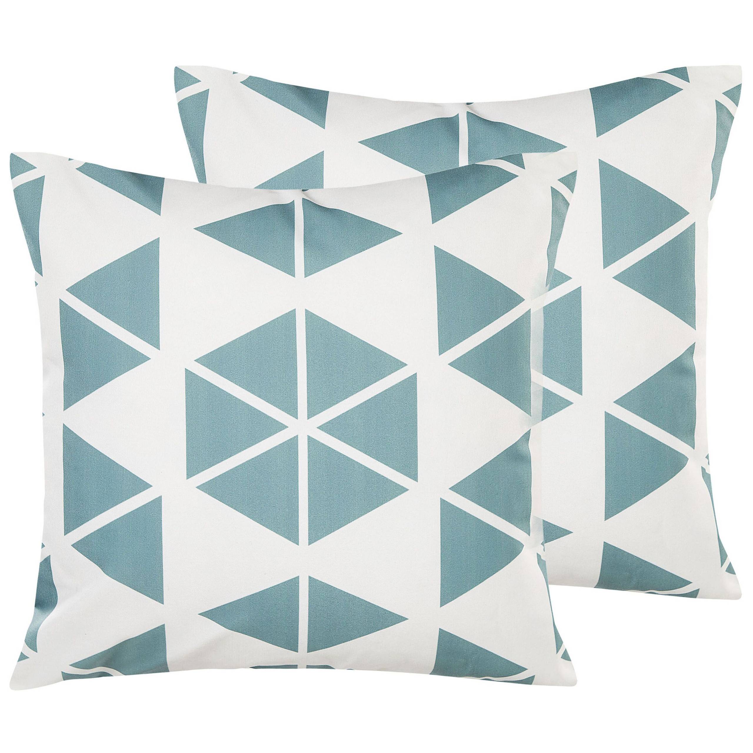 Beliani - Coussin d'extérieur Polyester Bleu clair RIGOSA - Beliani - Imagen 1