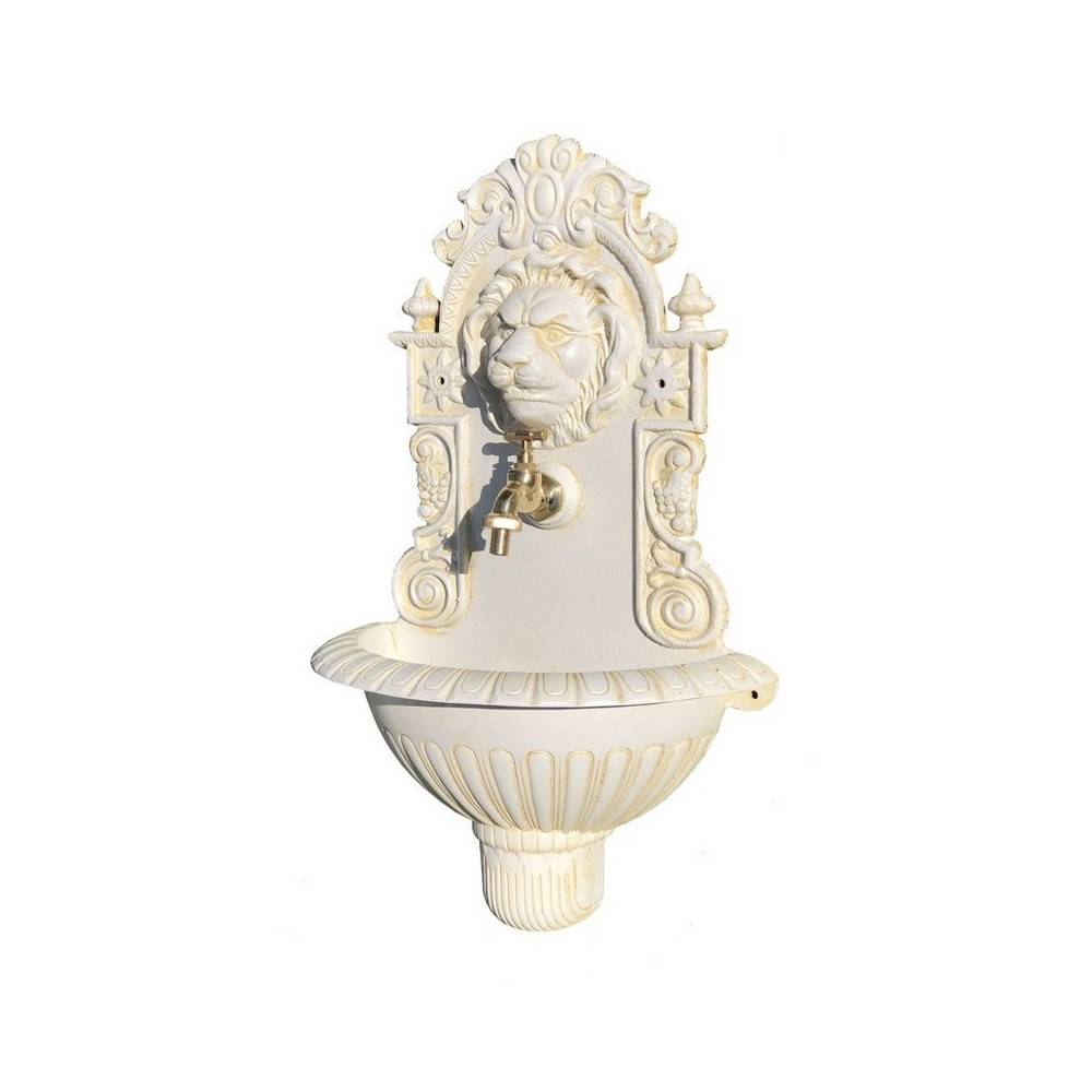 Chemin De Campagne - Fontaine Murale de jardin blanche 60 x 37 x 20 cm Chemin de campagne - Imagen 1