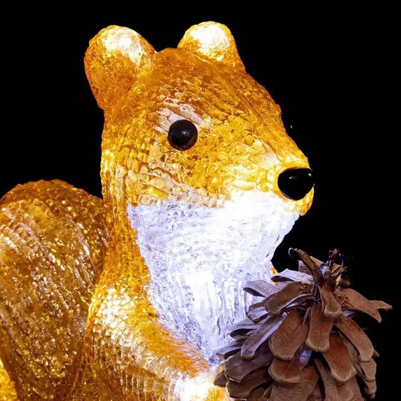 Fééric Lights & Christmas - Forme acrylique écureuil lumineuse 20 LED H.20cm extérieur - Feeric Lights & Christmas - Imagen 2