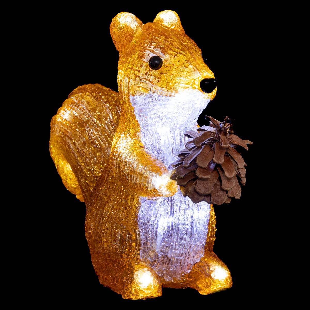 Fééric Lights & Christmas - Forme acrylique écureuil lumineuse 20 LED H.20cm extérieur - Feeric Lights & Christmas - Imagen 1