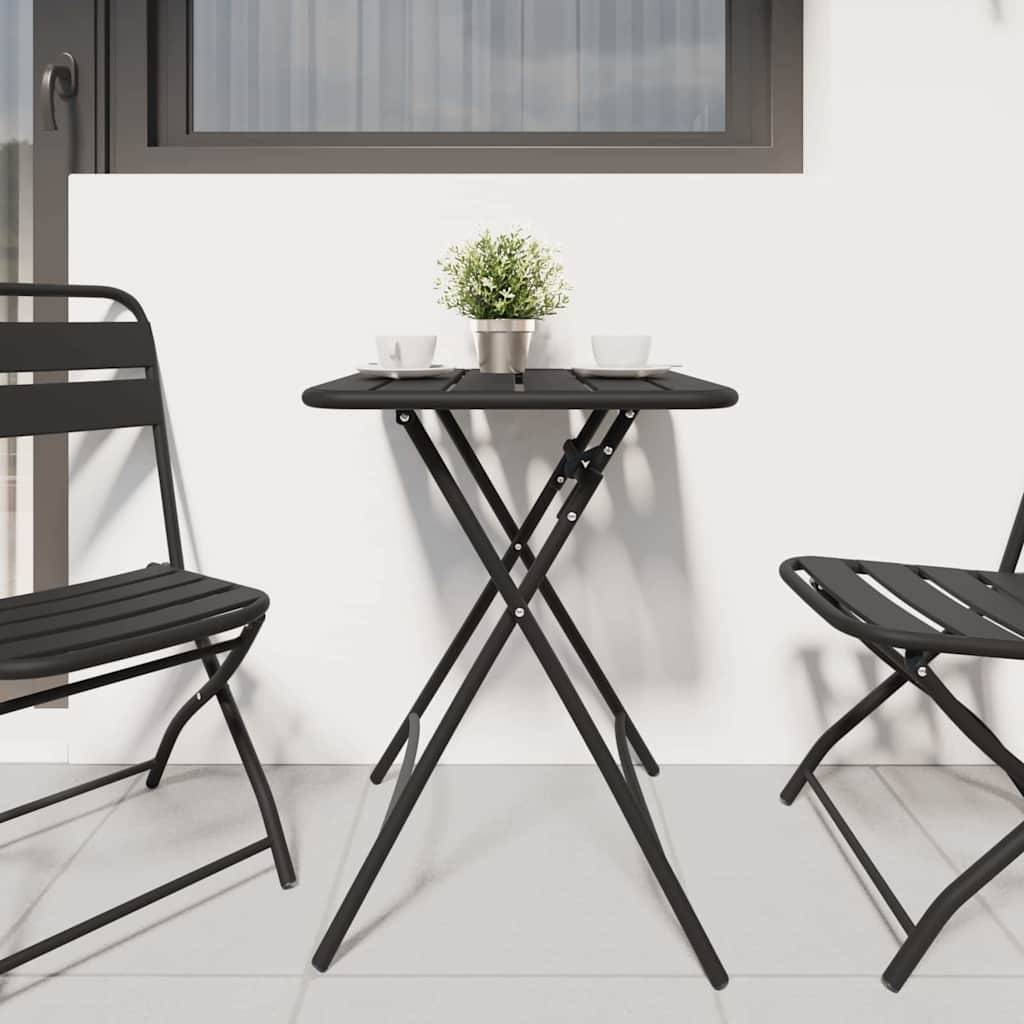 Maison Chic - Table de jardin | Table bistrot Anthracite 55 x 55 x 72,5 cm - Image 3