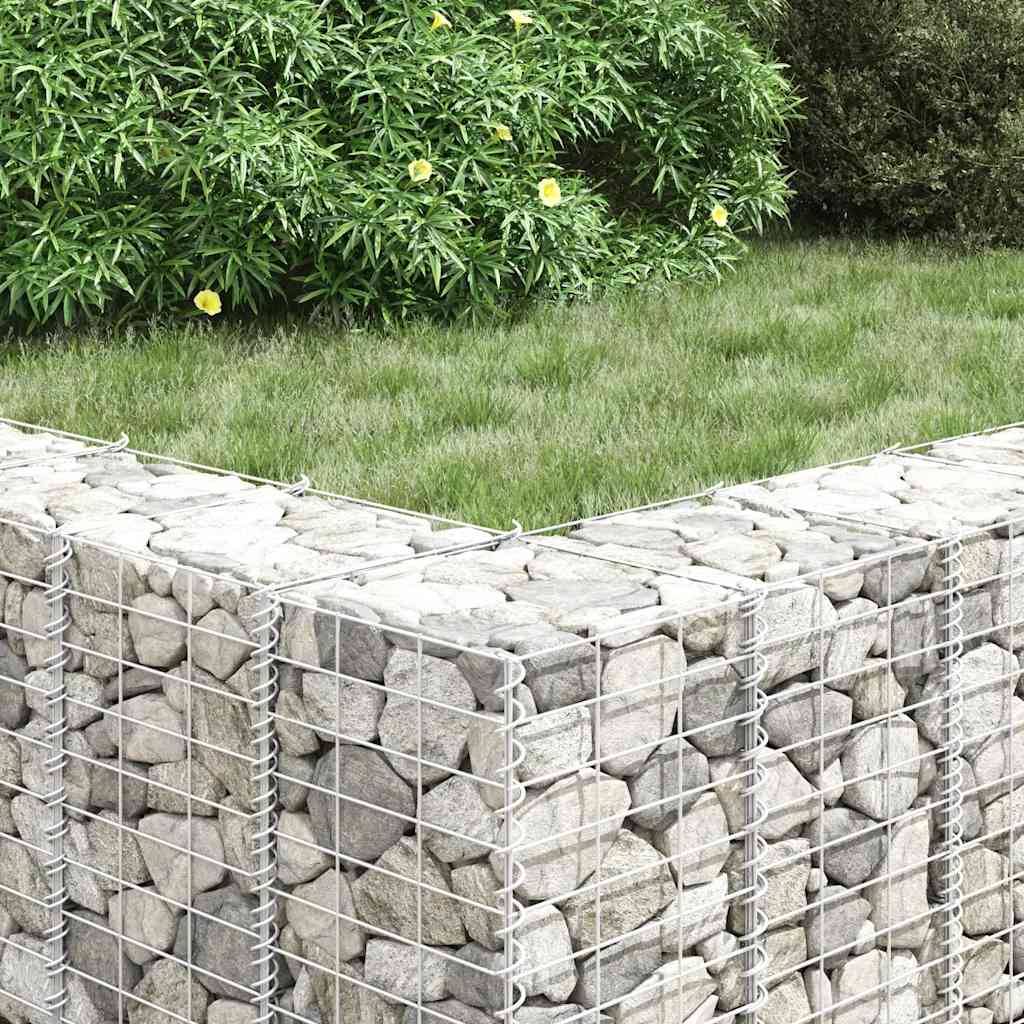 Jardinière | Lits surélevés en gabion 3 pcs 30x30x50 cm Fer - Image 4