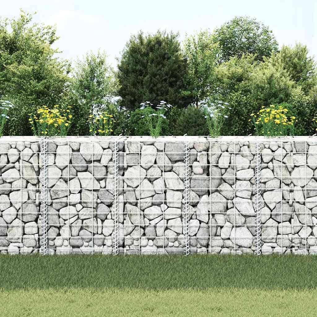 Jardinière | Lits surélevés en gabion 3 pcs 30x30x50 cm Fer - Image 3