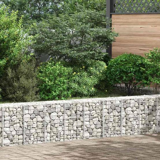 Jardinière | Lits surélevés en gabion 3 pcs 30x30x50 cm Fer - Image 1