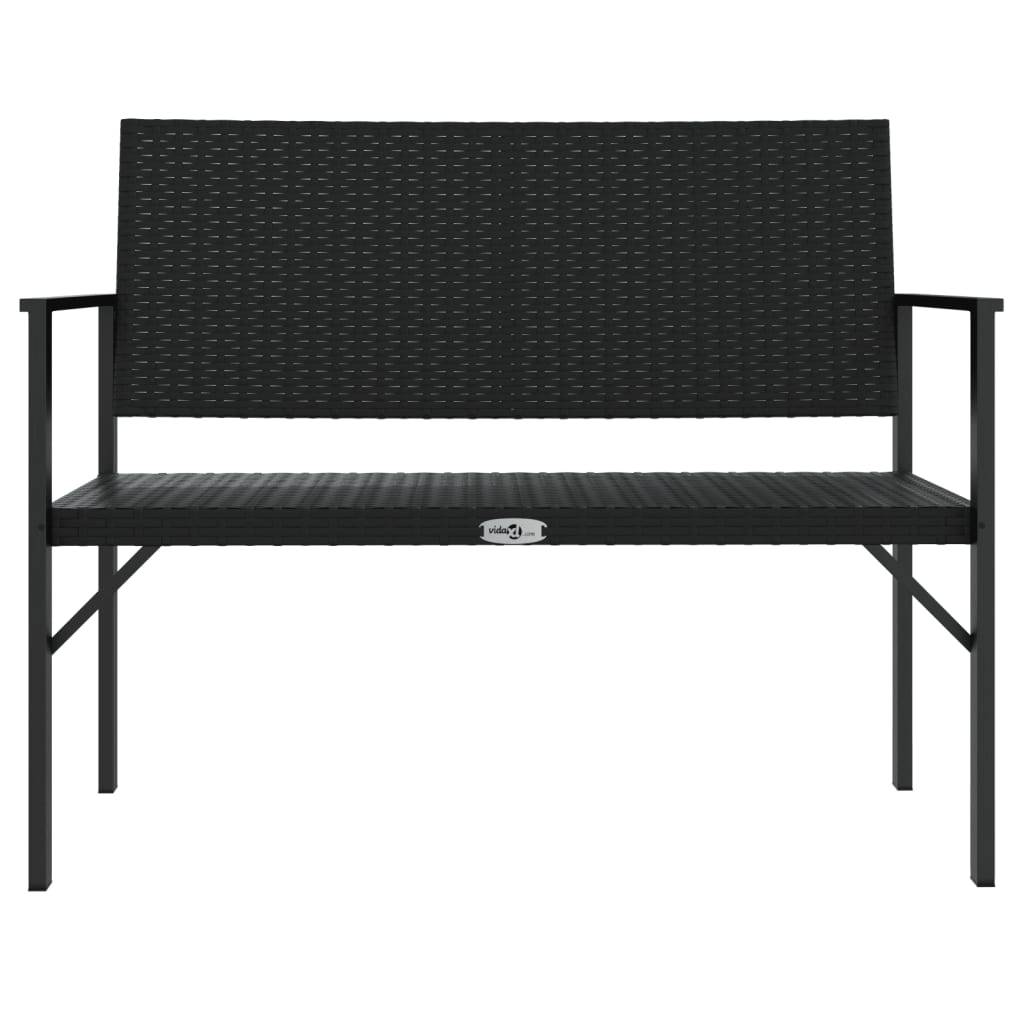 Maison Chic - Banc de jardin - Banc d'extérieur - Banquette à 2 places noir résine tressée - Imagen 3