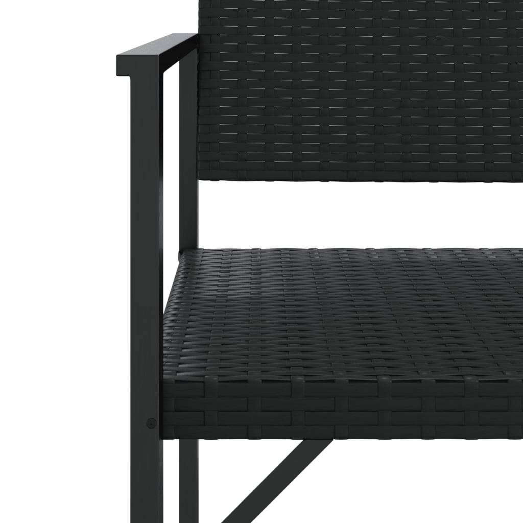 Maison Chic - Banc de jardin - Banc d'extérieur - Banquette à 2 places noir résine tressée - Imagen 6