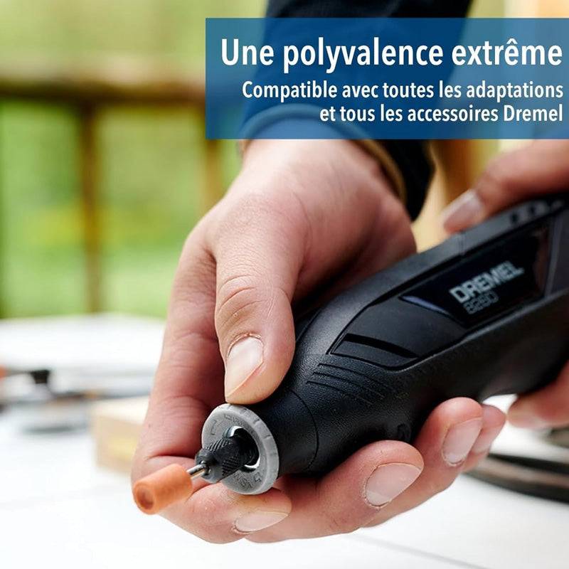 Outil Rotatif Multifonction Sans-fil connecté 12V DREMEL 8260 avec 5 accessoires, 1 batterie 3Ah, 5 000 à 30 000 tr/min Dremel - Imagen 5