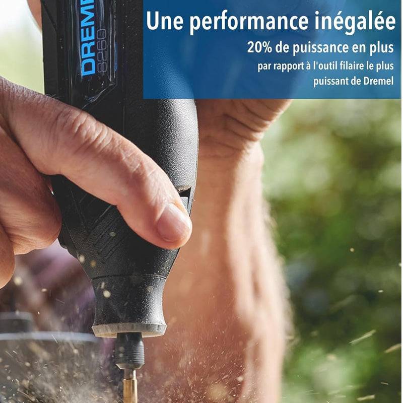 Outil Rotatif Multifonction Sans-fil connecté 12V DREMEL 8260 avec 5 accessoires, 1 batterie 3Ah, 5 000 à 30 000 tr/min Dremel - Imagen 4