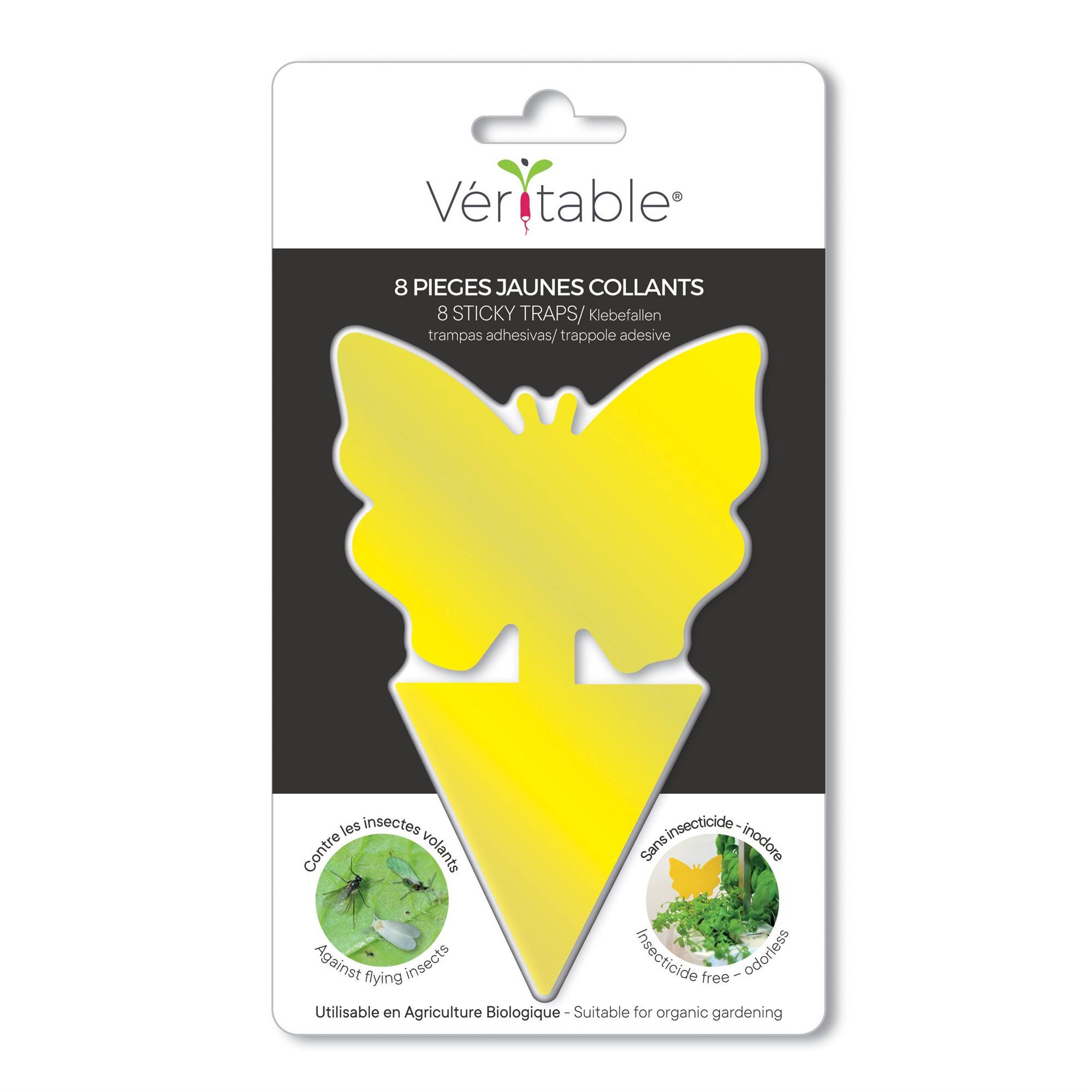 Veritable - 8 pièges jaunes collants contre les insectes - Véritable - Imagen 1