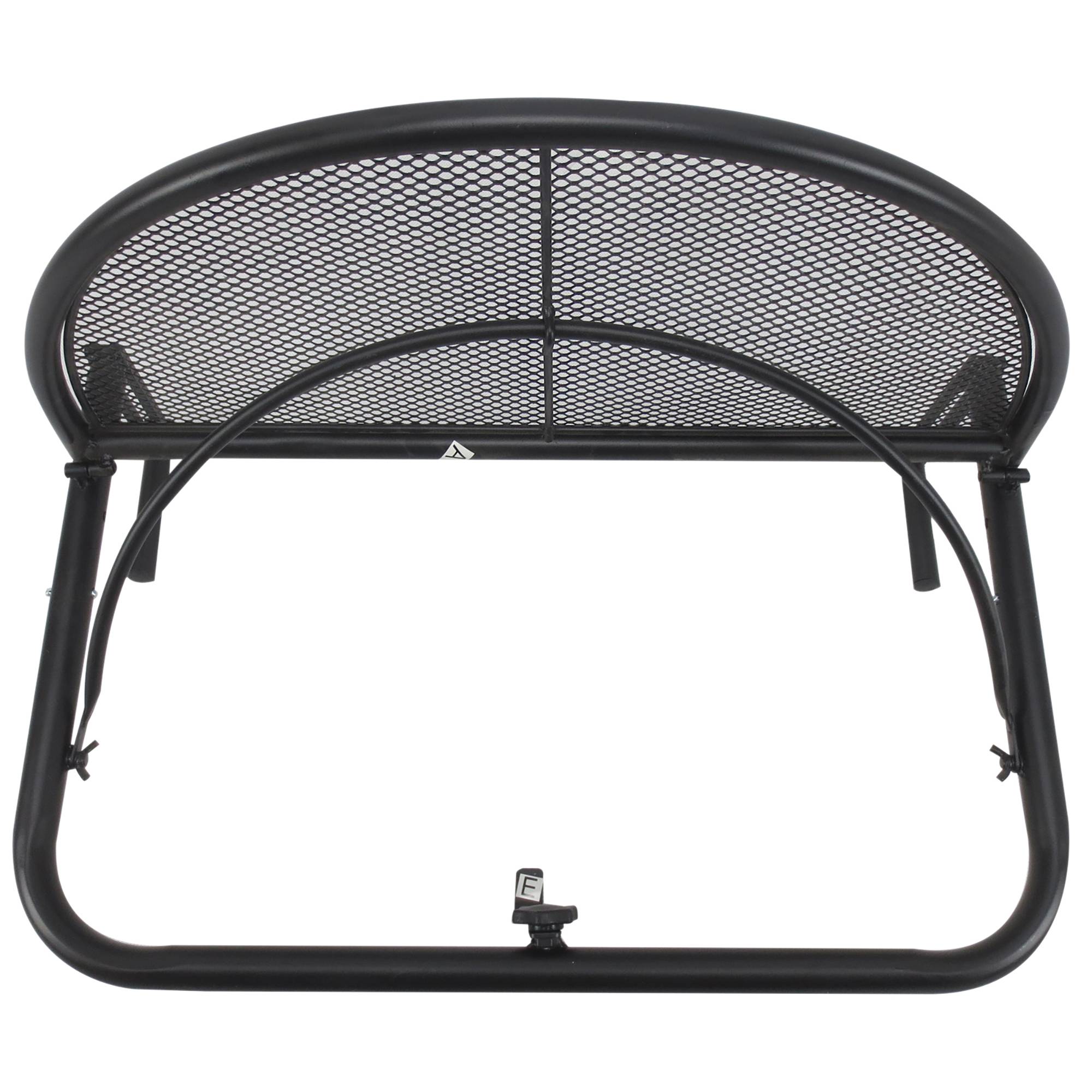 Table suspendue demi-ronde métal Ø30cm, hauteur ajustable pour balcon - Image 7
