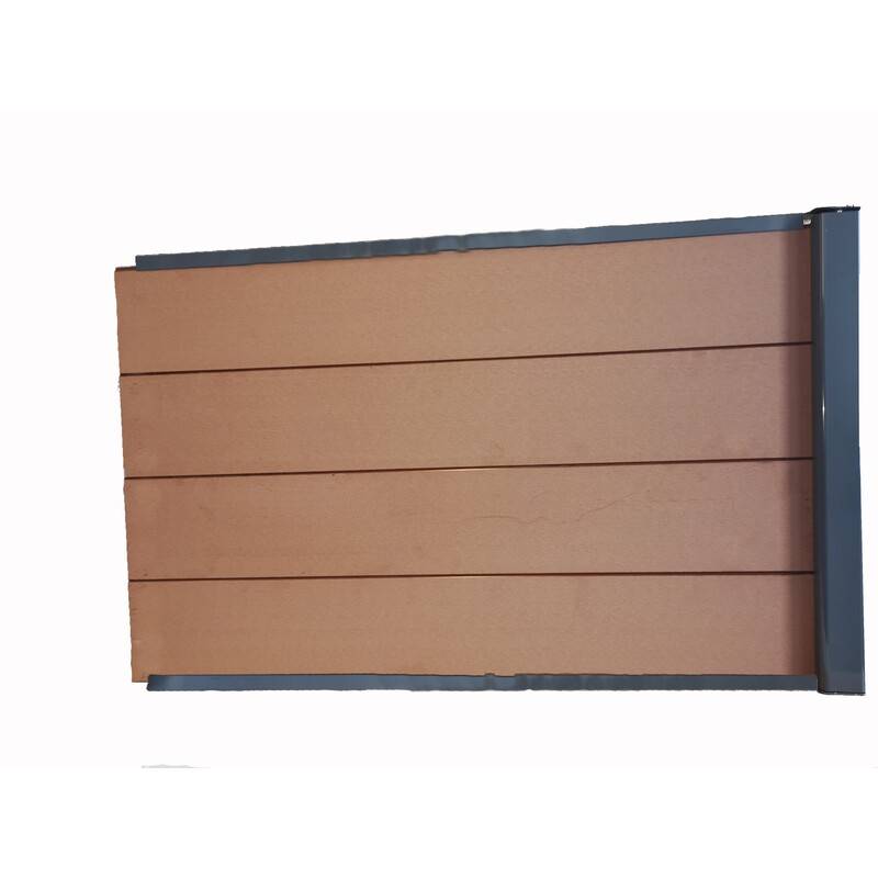 kit extension complet pour clôture composite 1,50 ML x 1,80 H (3 coloris) - Coloris - Brun rouge, Hauteur - 180 cm, Longueur - 150 cm - Image 2