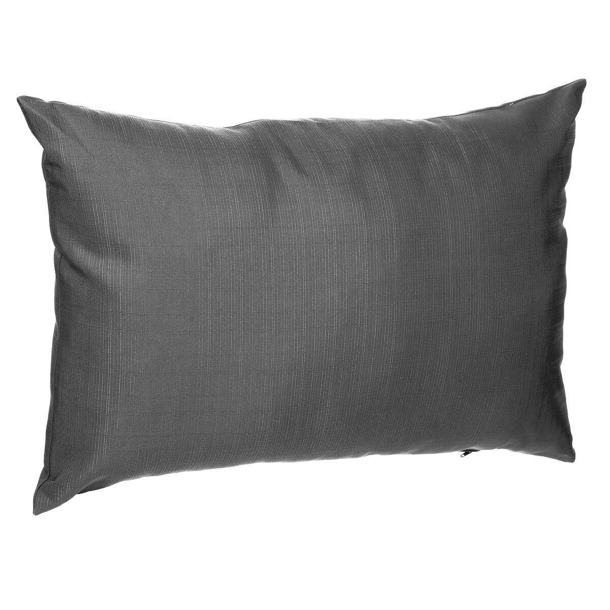 Hesperide - Coussin déco d'extérieur "Korai" ardoise 30x50cm en polyester Hespéride