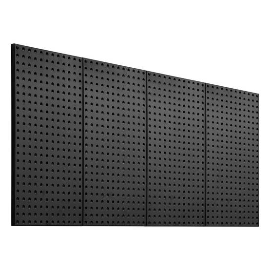 VEVOR Panneau perforé mural 609.6x304.8mm, métal, 4 panneaux, noir. - Image 1