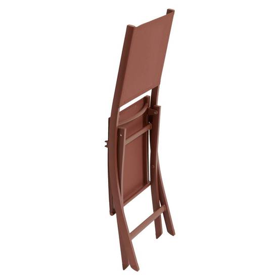 Hesperide - Lot de 4 Chaises de jardin Essentia pliables acajou Hespéride - Image 2