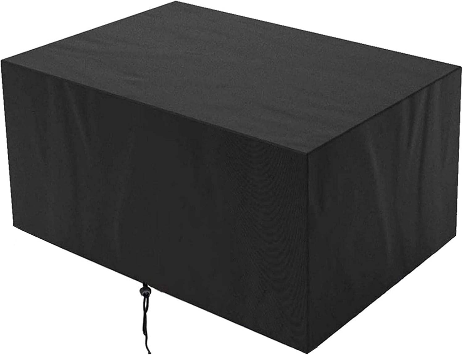 IntiMeg - Housse Salon de Jardin 210D Oxford Tissu Housse de Protection pour Mobilier Protection contre la pluie et la poussière, Anti-UV (130x130x74cm,noir)