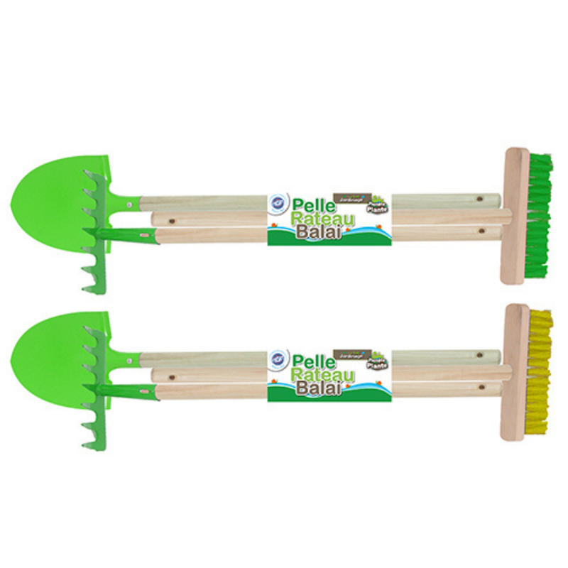 Mgm - Lot 3 outils jardinage enfant métal et bois - Mgm - Imagen 2